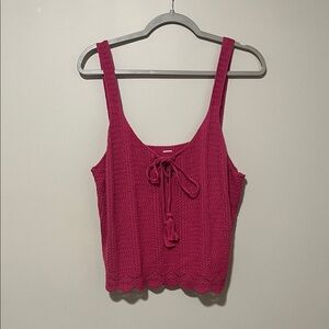 Pink Crochet Old Navy Tank